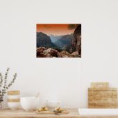 Zion Park, Utah phantastische Naturlandschaft Poster (Küche)