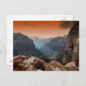 Zion Park, Utah phantastische Naturlandschaft Postkarte (Vorne/Hinten)