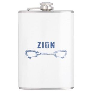 Zion Rock Climbing Quickdraw Flachmann