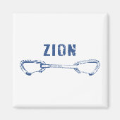 Zion Rock Climbing Quickziehen Magnet (Vorne)