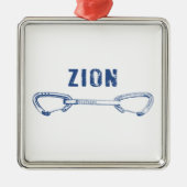 Zion Rock Climbing Quickziehen Ornament Aus Metall (Vorne)