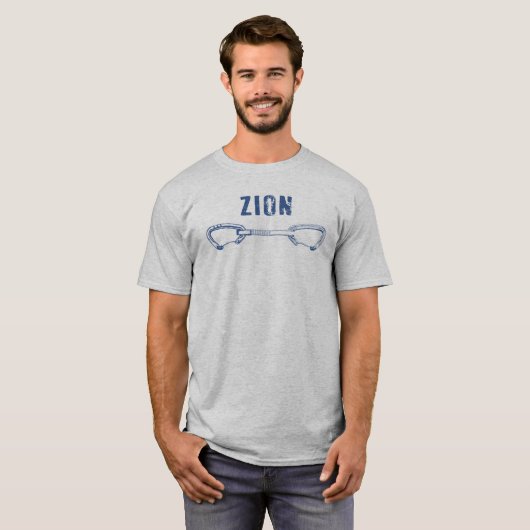 Zion Rock Climbing Quickziehen T-Shirt (Vorne ganz)