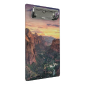 Zion Schlucht-Nationalpark Mini Klemmbrett (Schrägansicht)