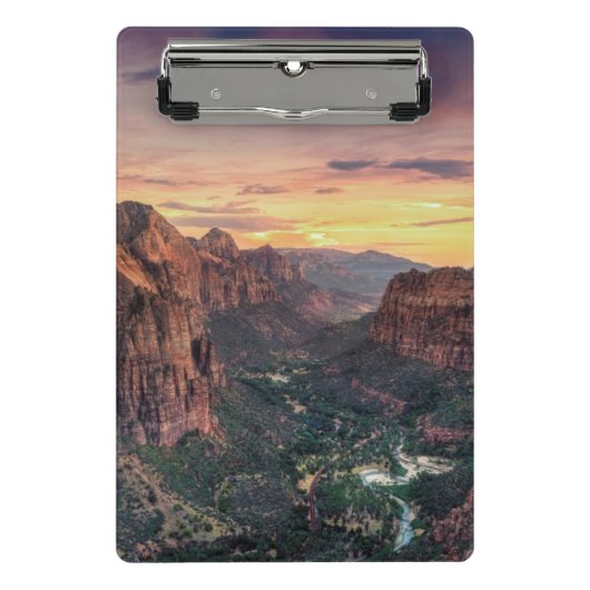 Zion Schlucht-Nationalpark Mini Klemmbrett (Vorderseite)