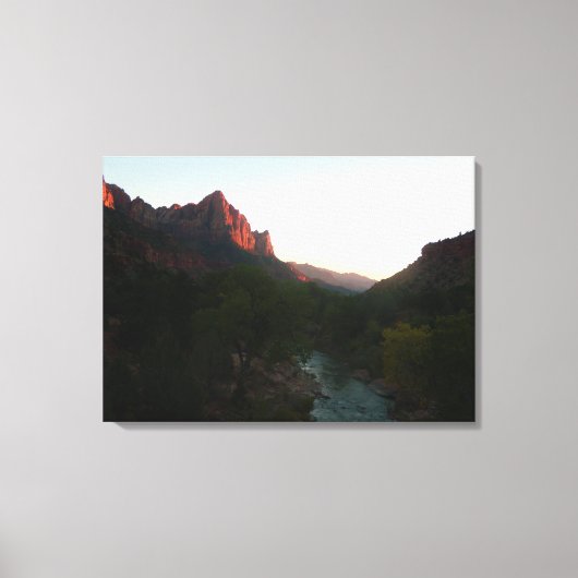 Zion Sunset Leinwanddruck (Vorderseite)