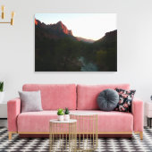 Zion Sunset Leinwanddruck (Insitu (Wohnzimmer))