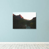 Zion Sunset Leinwanddruck (Insitu (Holzboden))