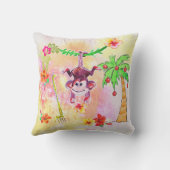 Zion the Monkey Wall Clock Kissen (Rückseite)