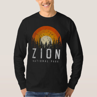 Zion US National Park Retro-Stil Vintage 70er 80er T-Shirt