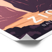 Zion Utah Nationalpark Poster (Ecke)