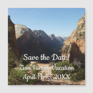 Zion vom Angels Landing Trail Zion National Park Magnetkarte