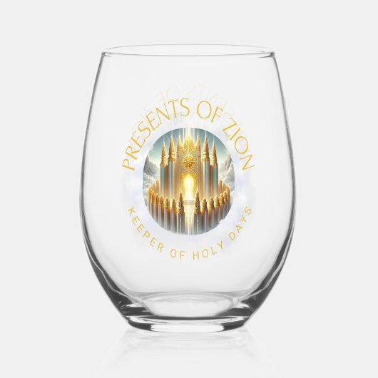 Zion Weinglas Ohne Stiel (Vorderseite)