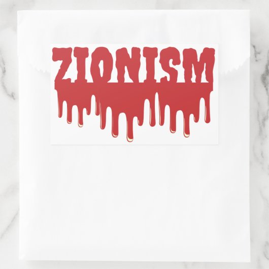 Zionismus Rechteckiger Aufkleber (Tasche)