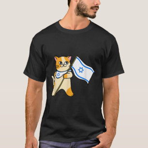 Zionistische Katze Israelische Flagge Pro-Israel j T-Shirt