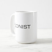 Zionistischer Textentwurf Kaffeetasse (Vorderseite Links)