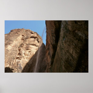 Zions Weeping Rock im Zion National Park Poster