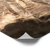 Zion's weinender Felsen im Zion-Nationalpark Poster (Ecke)