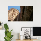 Zion's weinender Felsen im Zion-Nationalpark Poster (Heimbüro)