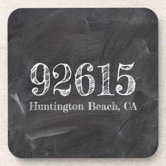 Zip-Code der Zwischenablage Getränkeuntersetzer (Vorderseite)