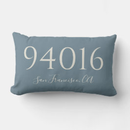 Zip-Code und Begrüßung der Stadt Lendenkissen