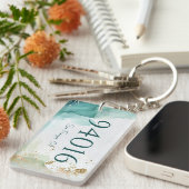 Zip-Code und neue Zuhause-Geschenke für Städte Schlüsselanhänger (Vorderseite rechts)