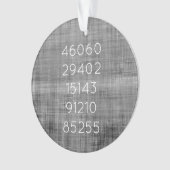 Zip-Code Verschieben Verlauf Neuer Zuhause-Name Sc Ornament (Vorderseite)