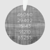 Zip-Code Verschieben Verlauf Neuer Zuhause-Name Sc Ornament (Vorderseite)