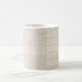 Zip-Codeverlauf Neue Zuhause Personalisiert Beige Kaffeetasse (Mittel)