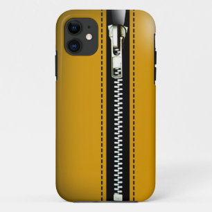 Zip es auf - Trompe L'Oeil gelb Case-Mate iPhone Hülle