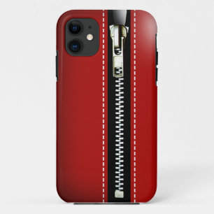 Zip es auf - Trompe L'Oeil rot Case-Mate iPhone Hülle