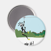 "Zip es!" Magnet (Vorderseite/Rückseite)