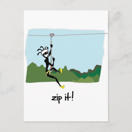 "Zip es!" Postkarte (Vorderseite)