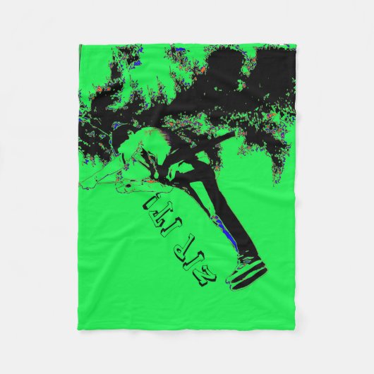 Zip es! - Zipline Rider Fleecedecke (Vorderseite)