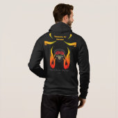 Zip Hoodie von James Michael Miller (Schwarz voll)