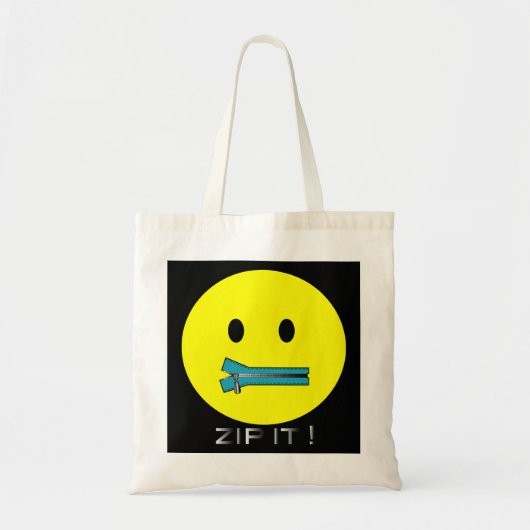 'Zip-it-Gesichtstasche Tragetasche (Vorne)