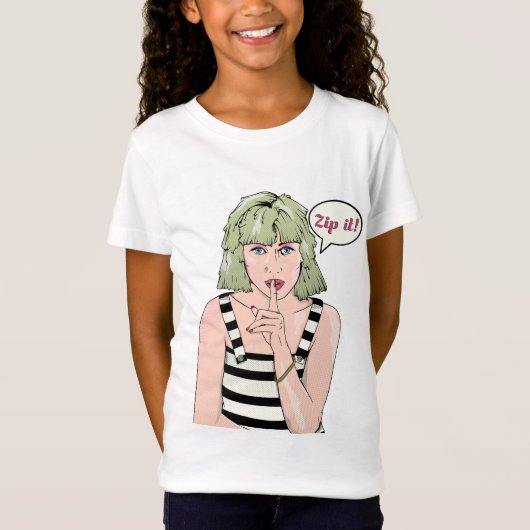 Zip It Pop Art T-Shirt (Vorderseite)