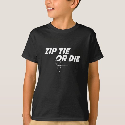 Zip-Krawatte oder die Geschenkidee T-Shirt (Vorderseite)