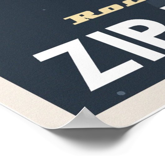 Zip Line Tours durch den Asteroidengürtel Poster (Ecke)