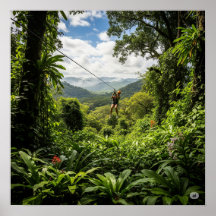 Zip-Lining Jungle Canopy