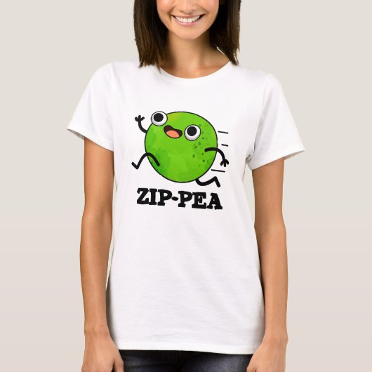Zip-pea Funny Zippy Pea Pun T-Shirt (Vorderseite)