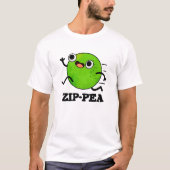 Zip-pea Funny Zippy Pea Pun T-Shirt (Vorderseite)