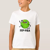 Zip-pea Funny Zippy Pea Pun T-Shirt (Vorderseite)