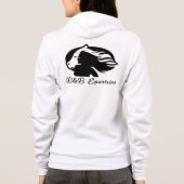 Zip Up Hoodie - Schwarzes B&B-Logo (Rückseite)