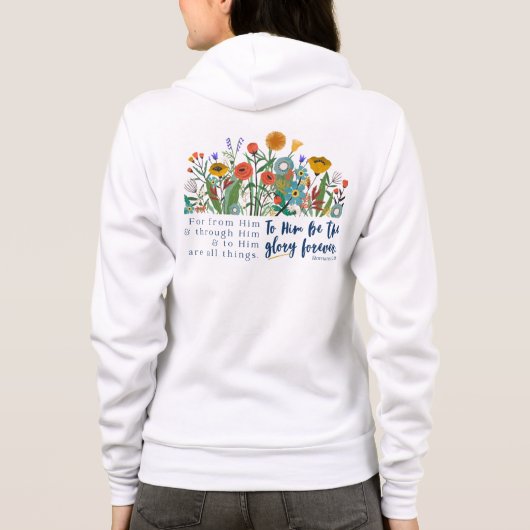 Zip Up Stoa Floral Sweatshirt (Rückseite)