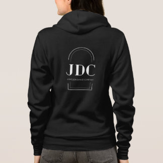Zip-up Sweatshirt, schwarz  Hoodie