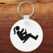 ZipflChick (Schwarz) Schlüsselanhänger (Vorderseite)