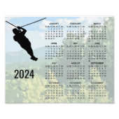 Zipline Adventure 2024 Calendar Poster (Vorne)