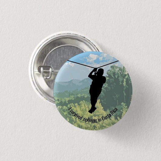 Zipline Adventure Design-Button Button (Vorne & Hinten)