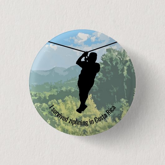 Zipline Adventure Design-Button Button (Vorderseite)