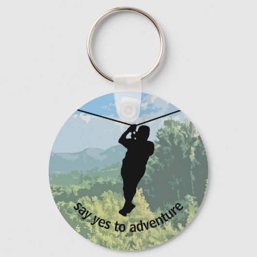 Zipline Adventure Design Schlüsselanhänger (Vorderseite)